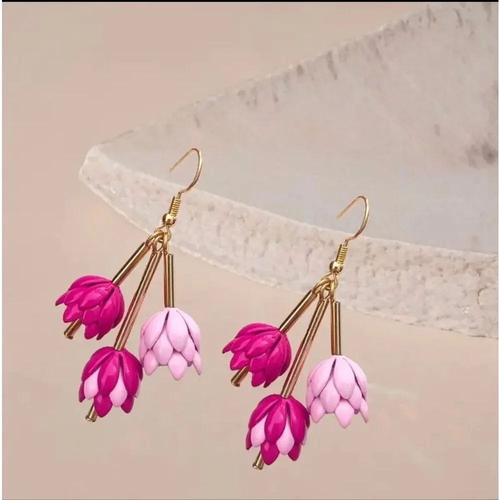 Flower Drop Earrings